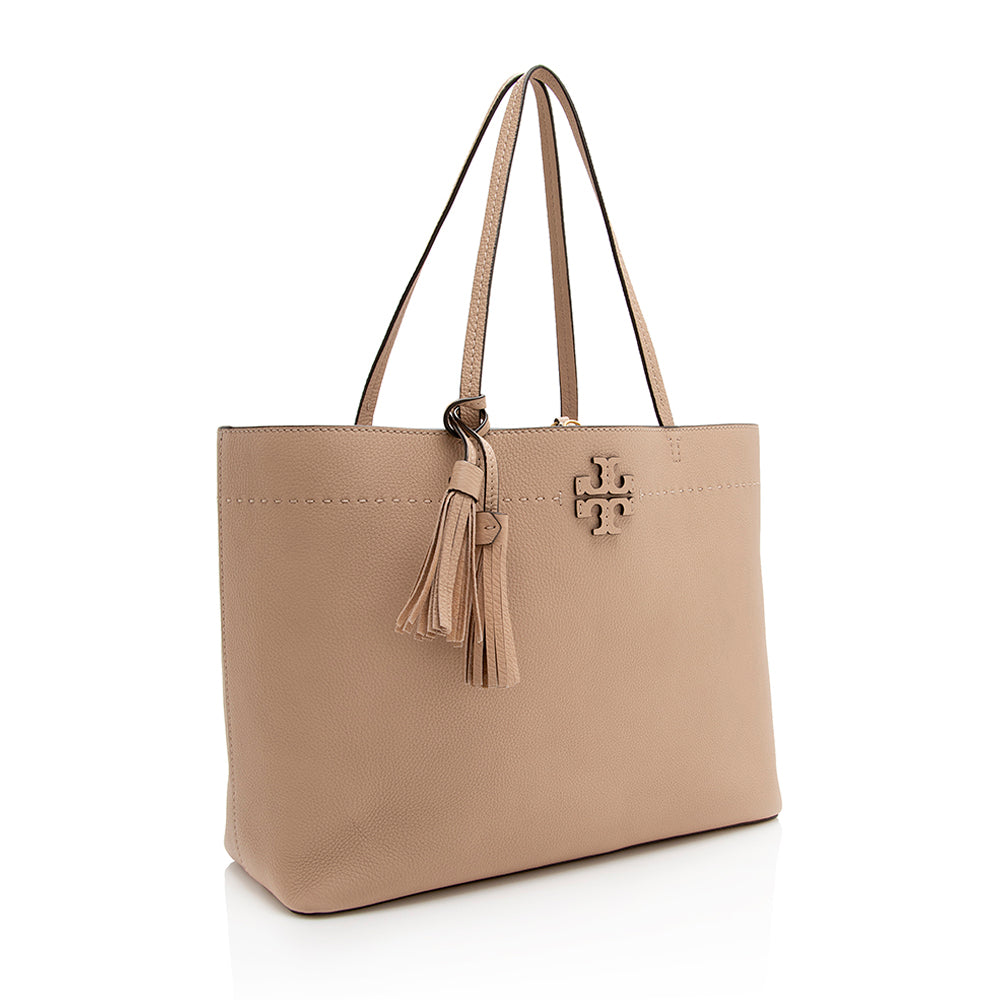 Tory Burch Leather McGraw Tote (SHF-20983)