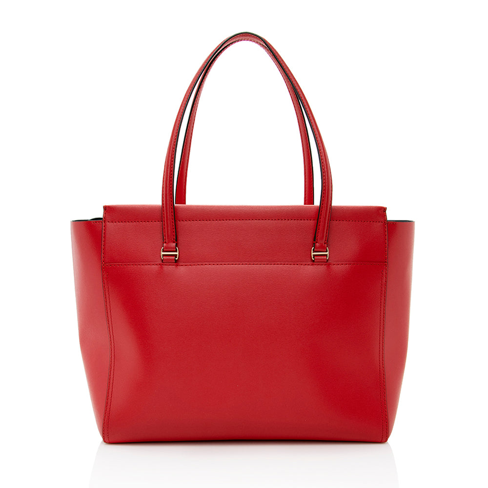 Tory Burch Leather Parker Tote (SHF-19447)