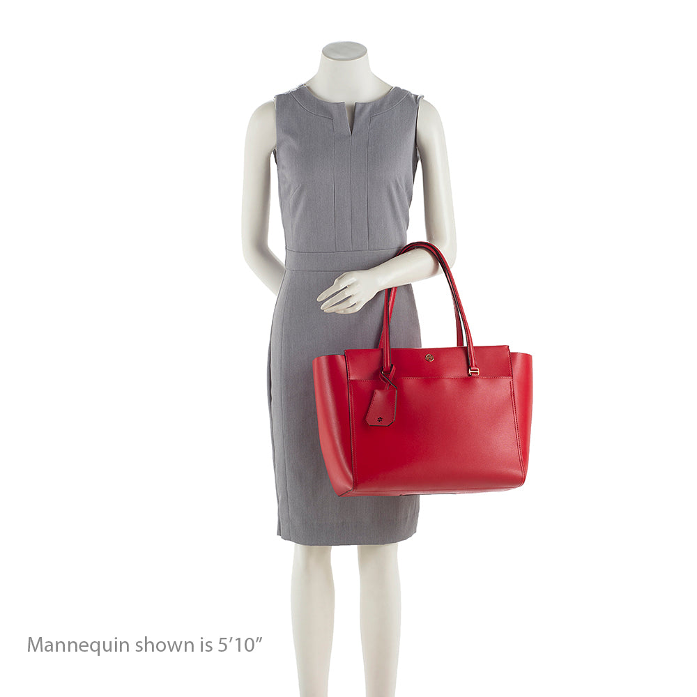 Tory Burch Leather Parker Tote (SHF-19447)