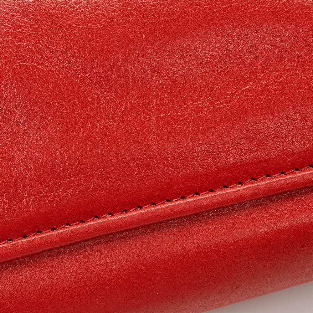 Tory Burch Leather Reva Clutch (SHF-17331)