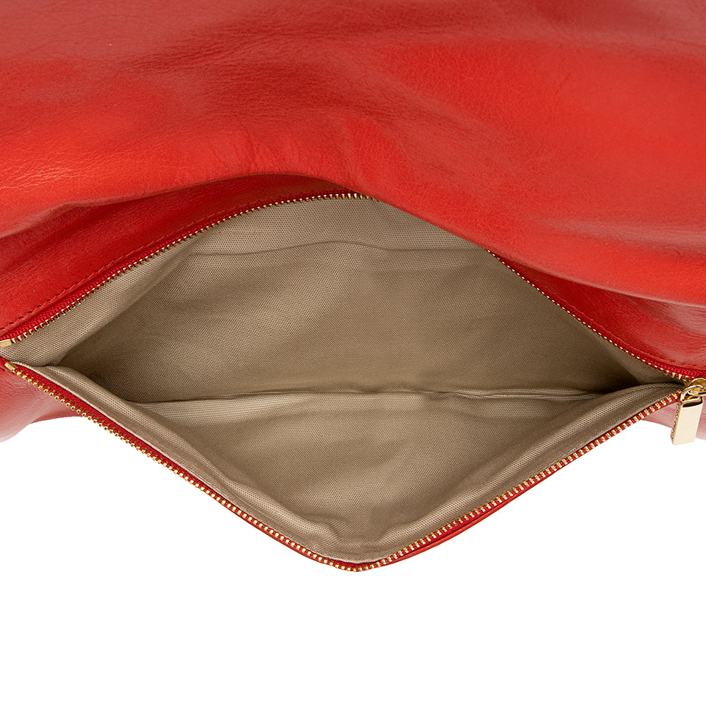 Tory Burch Leather Reva Clutch (SHF-17331)