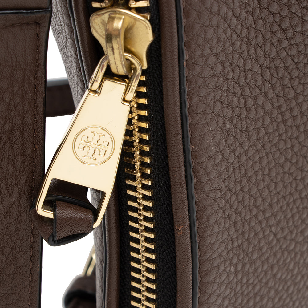 Tory Burch Leather Robinson Fold-Over Messenger Bag (SHF-16574)