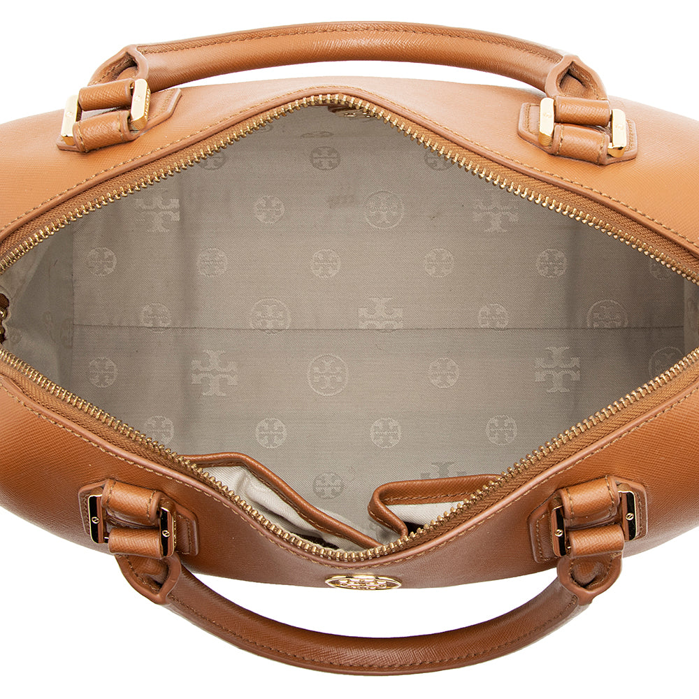 Tory Burch Leather Robinson Middy Satchel - FINAL SALE (SHF-19075)