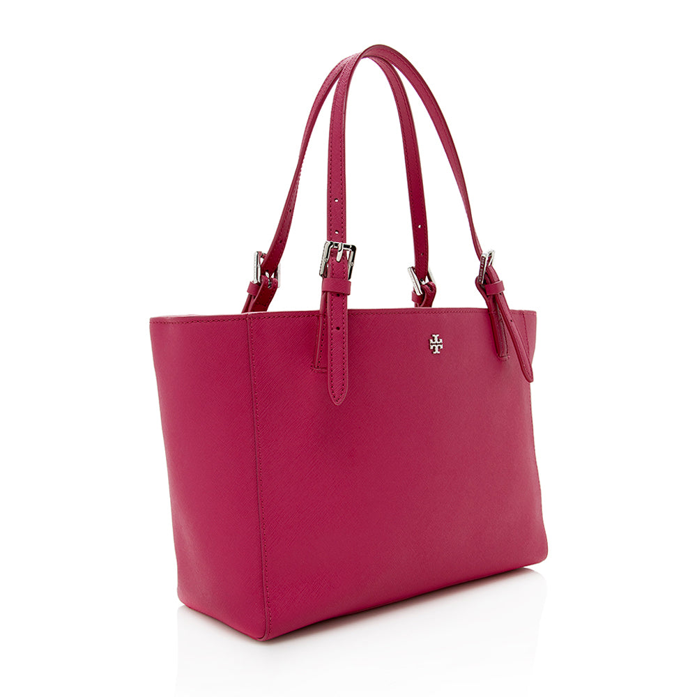 Tory Burch Leather Robinson Tote (SHF-14950)