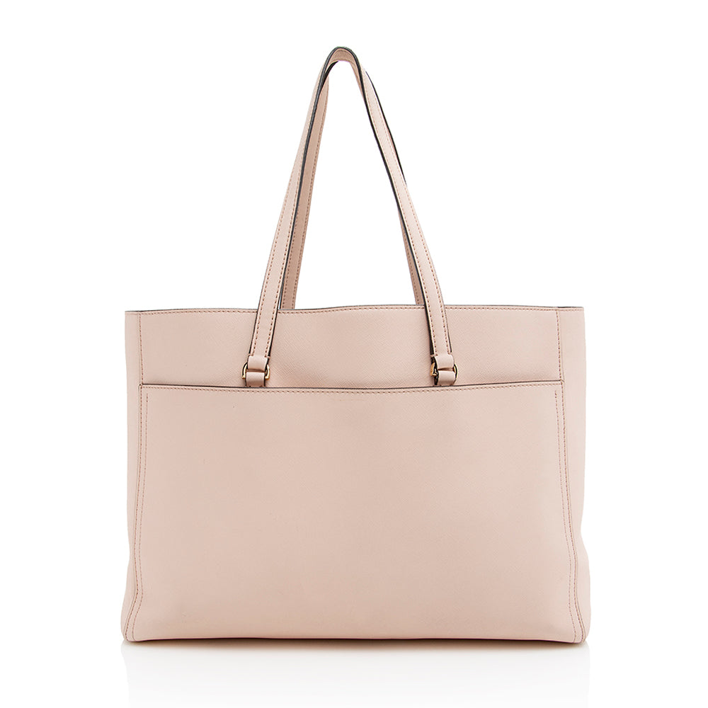 Tory Burch Leather Robinson Tote (SHF-19009)