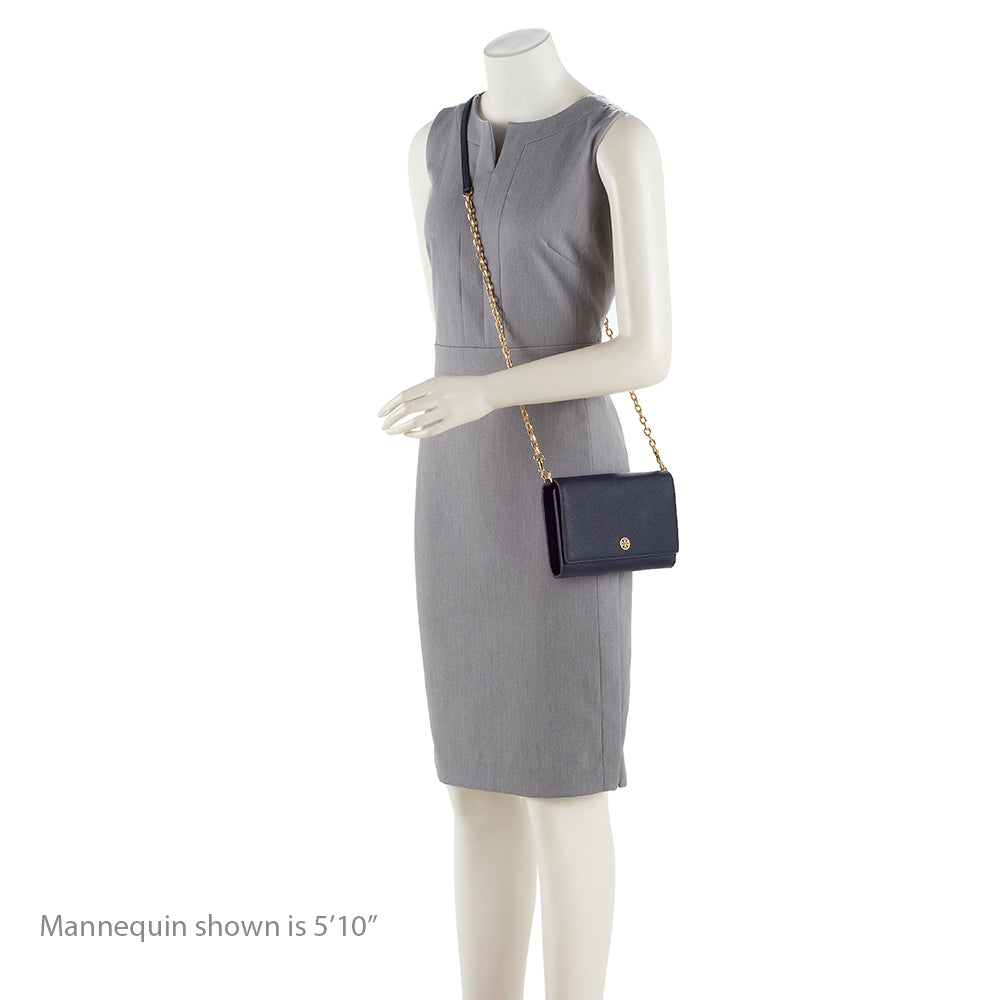 Tory Burch Leather Robinson Wallet on Chain Bag (SHF-18181)