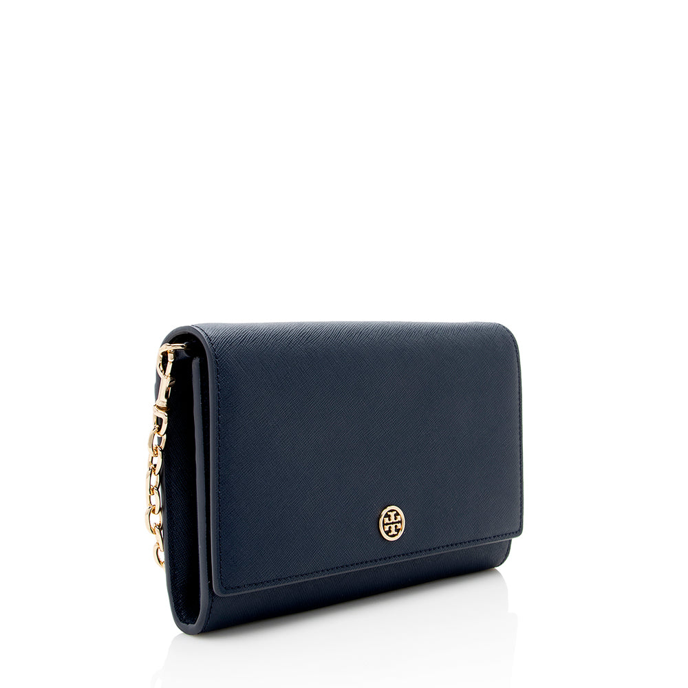 Tory Burch Leather Robinson Wallet on Chain Bag (SHF-18181)