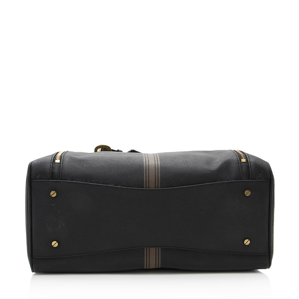 Tory Burch Leather Striped Boston Bag (SHF-19151)