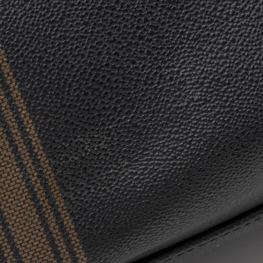 Tory Burch Leather Striped Boston Bag (SHF-19151)