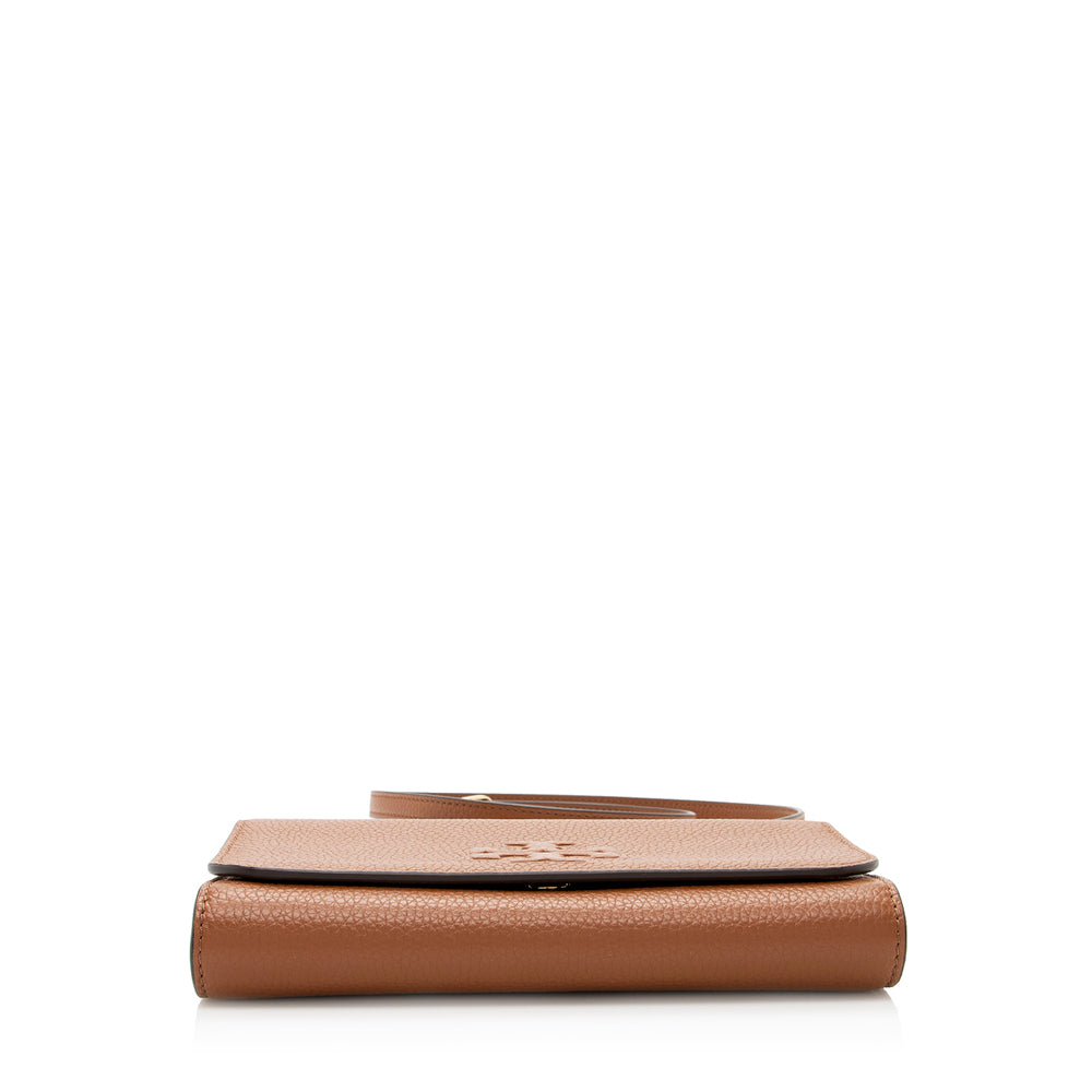 Tory Burch Leather Thea Flat Wallet Crossbody Bag (SHF-18476)