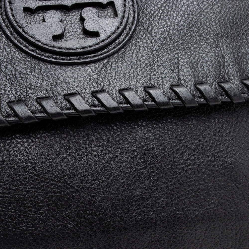 Tory Burch Leather Marion Saddle Bag (SHF-15173)