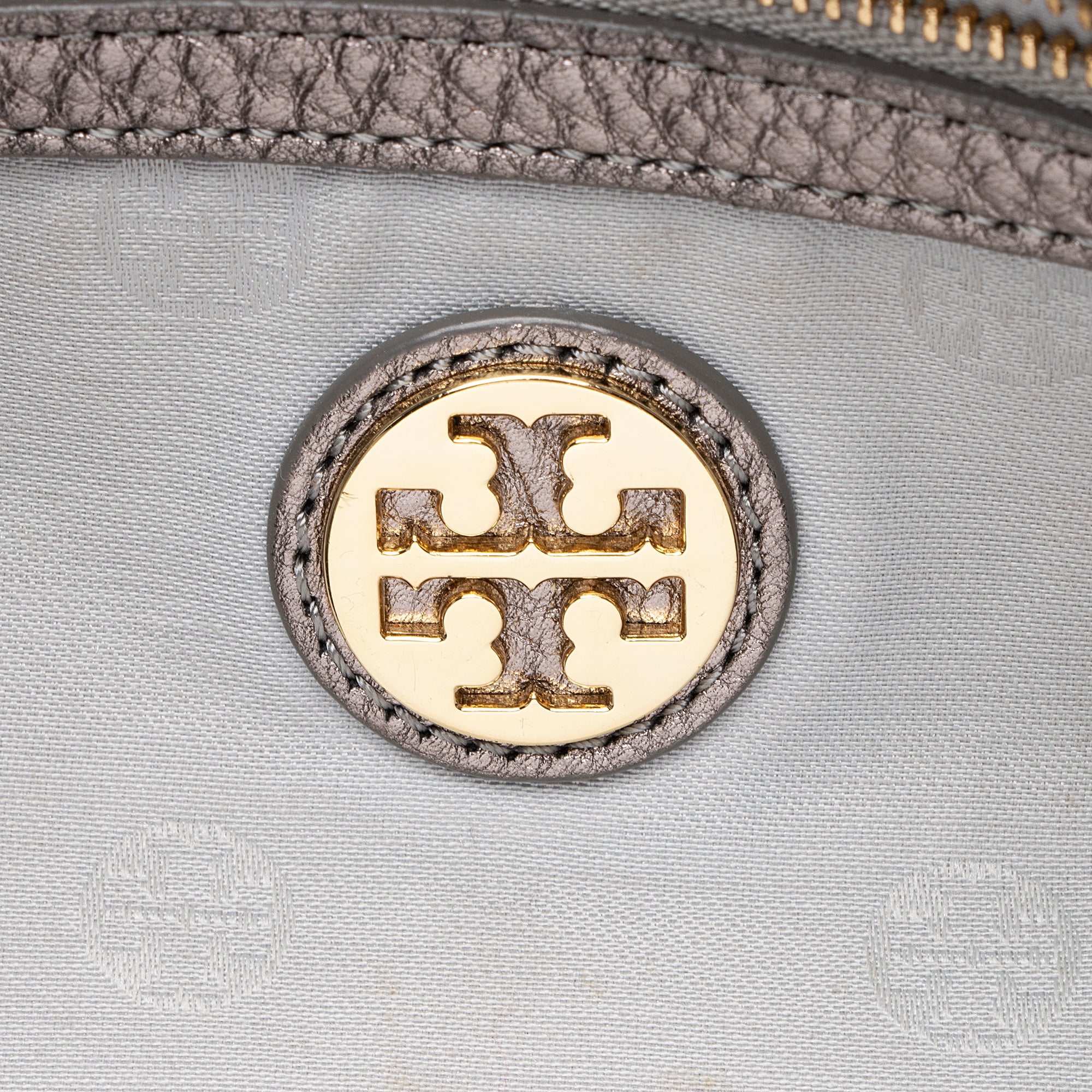 Tory Burch Metallic Leather Marion Saddle Bag (SHF-22337)