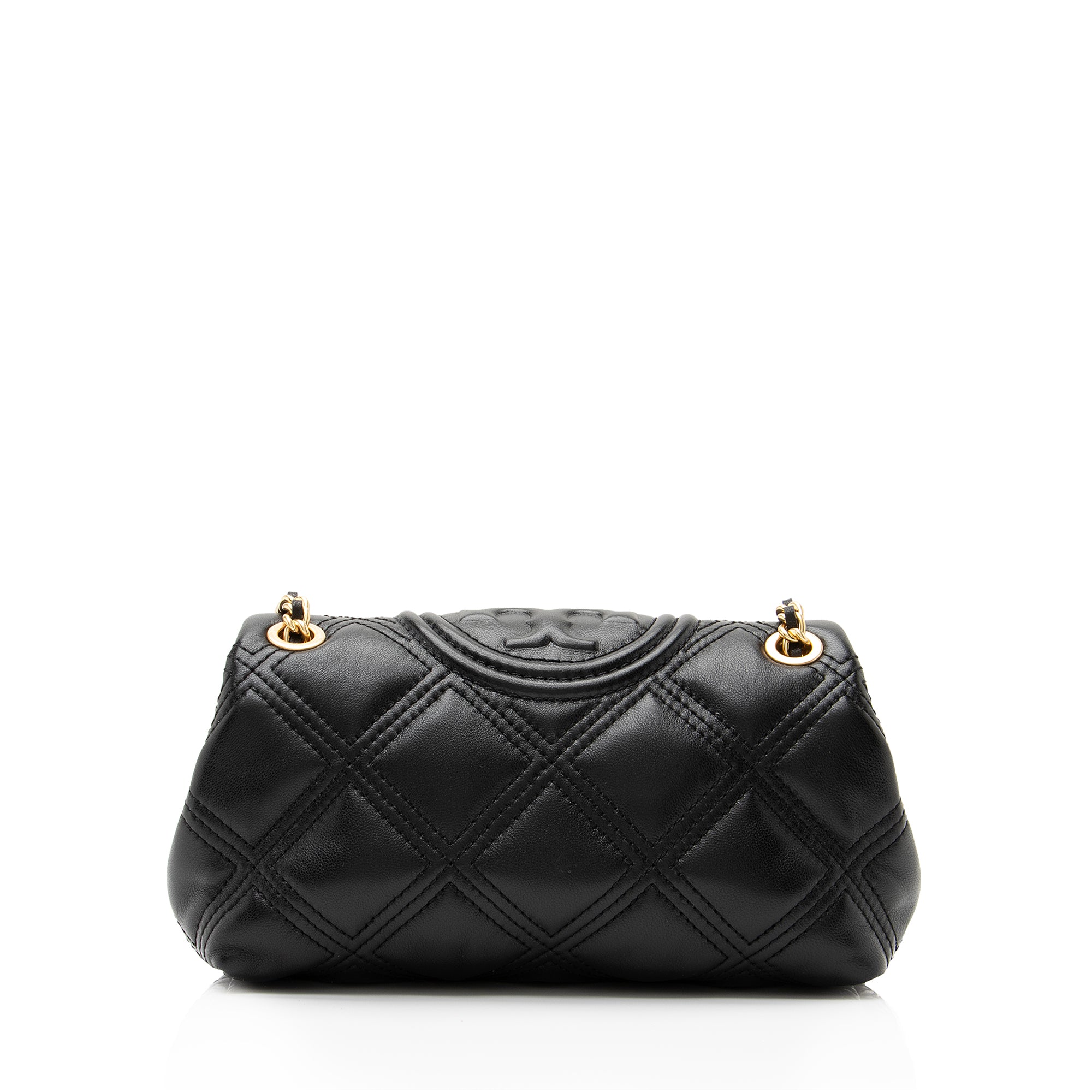 Tory Burch Quilted Leather Fleming Soft Mini Convertible Shoulder Bag (SHF-23203)