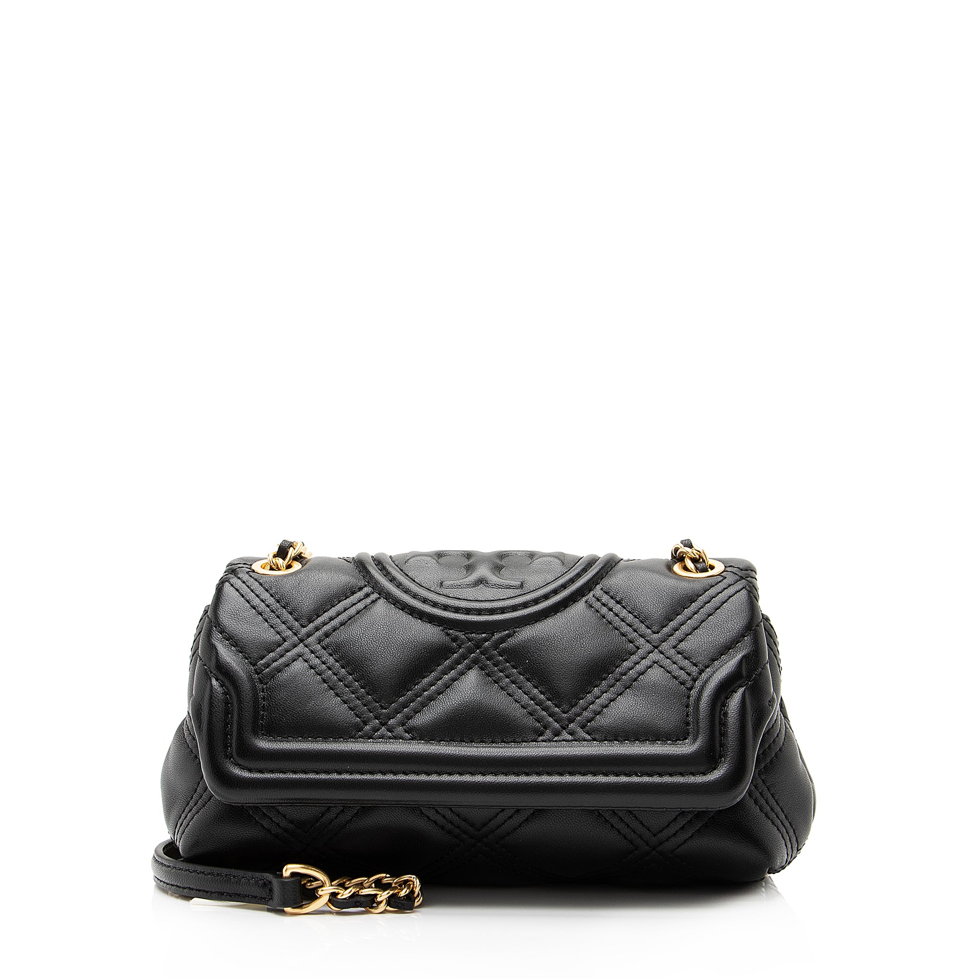 Tory Burch Quilted Leather Fleming Soft Mini Convertible Shoulder Bag (SHF-23203)