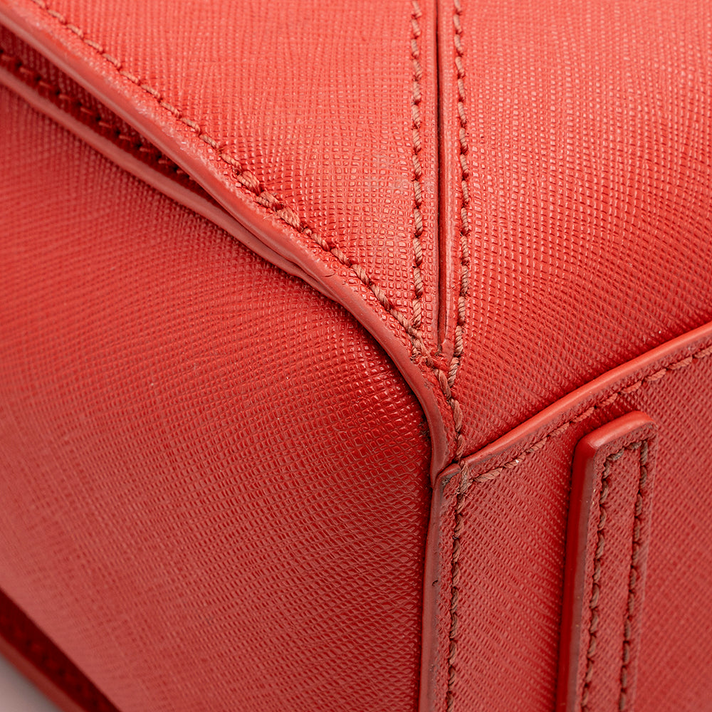 Tory Burch Saffiano Leather Mini Convertible Tote (SHF-15746)