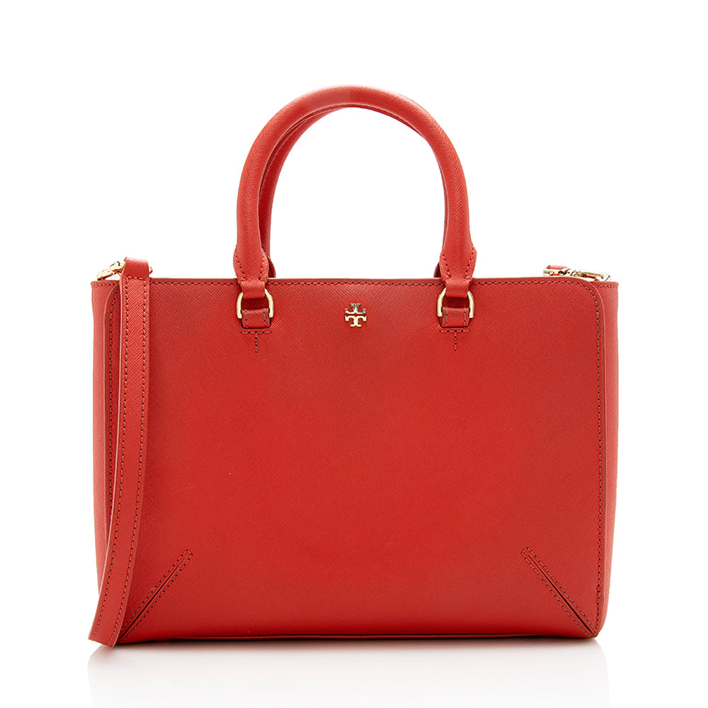 Tory Burch Saffiano Leather Mini Convertible Tote (SHF-15746)