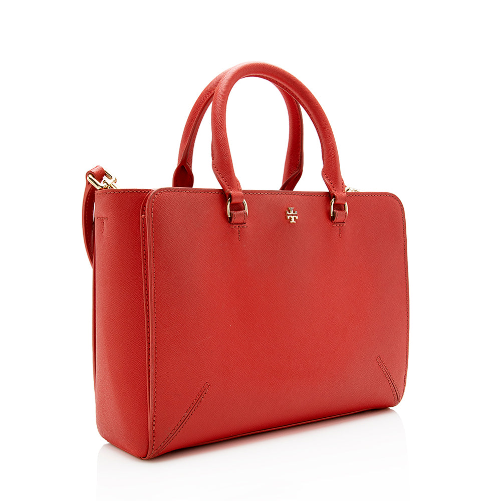 Tory Burch Saffiano Leather Mini Convertible Tote (SHF-15746)