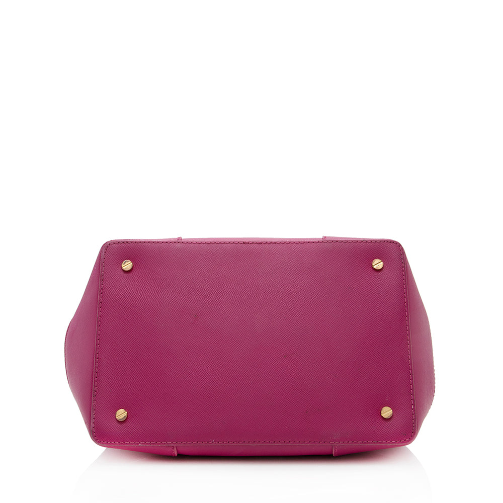 Tory Burch Saffiano Leather Convertible Satchel (SHF-18709)