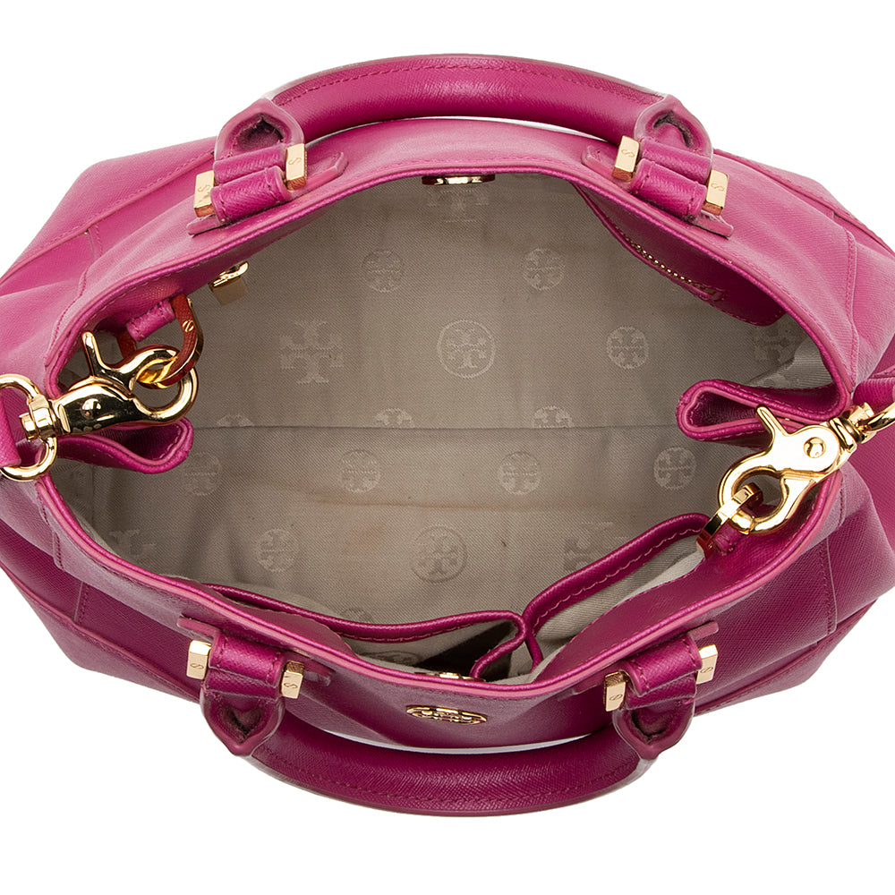 Tory Burch Saffiano Leather Convertible Satchel (SHF-18709)