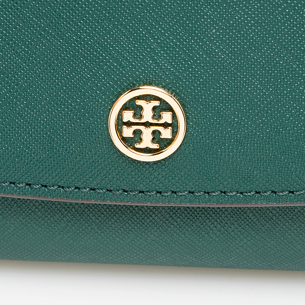 Tory Burch Saffiano Leather Robinson Wallet On Chain Bag (SHF-18430)