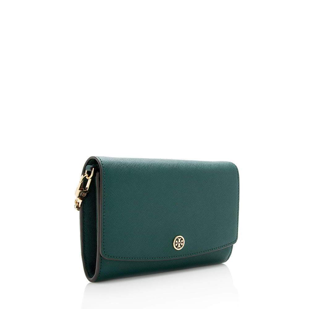 Tory Burch Saffiano Leather Robinson Wallet On Chain Bag (SHF-18430)