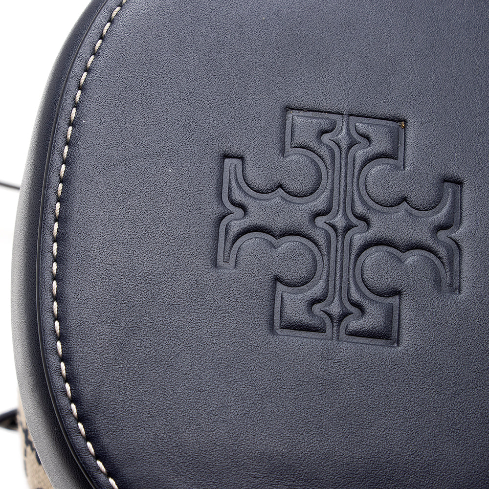 Tory Burch T Monogram Jacquard Mini Bucket Bag (SHF-20673)
