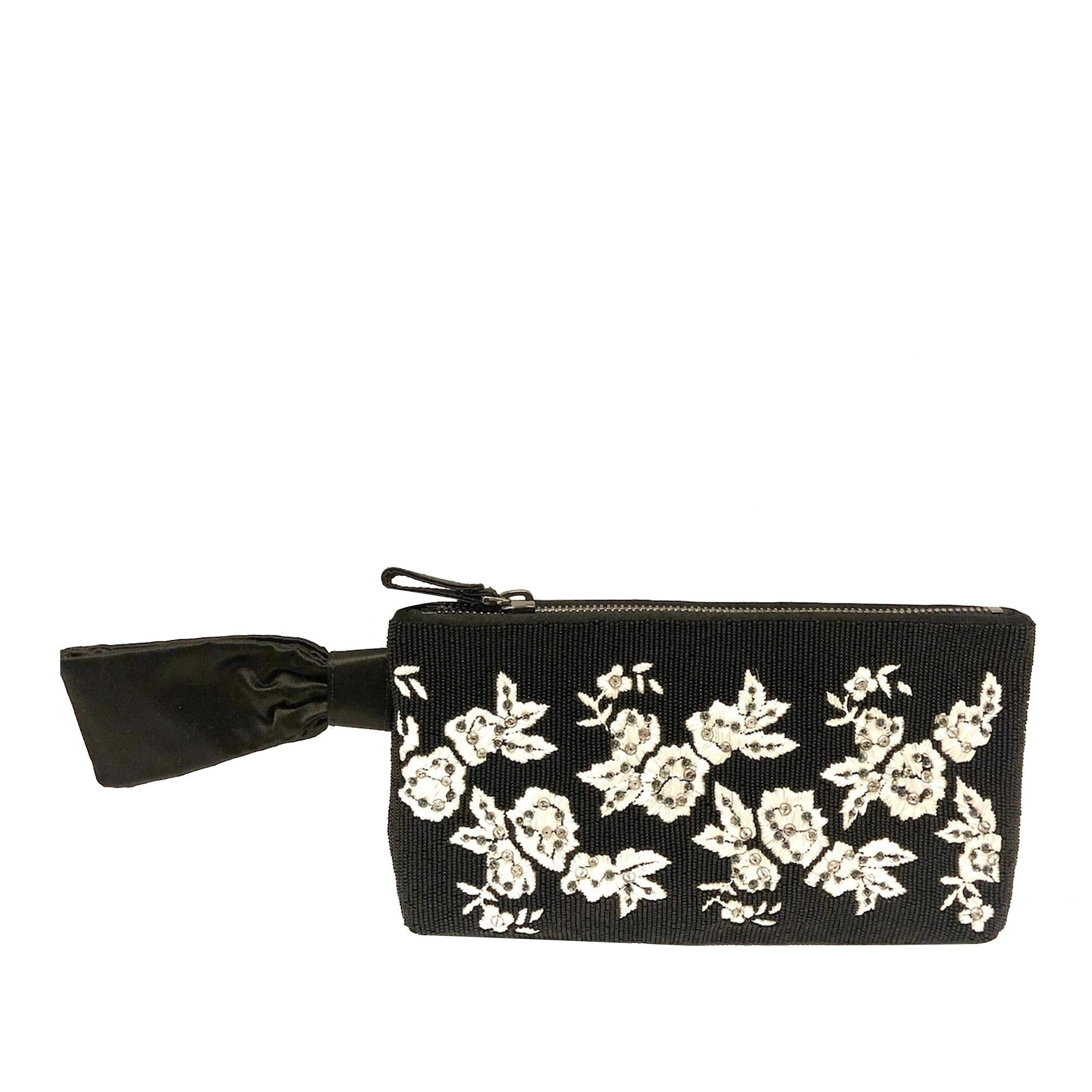 Valentino Beaded Satin Clutch Bag (SHG-28588)