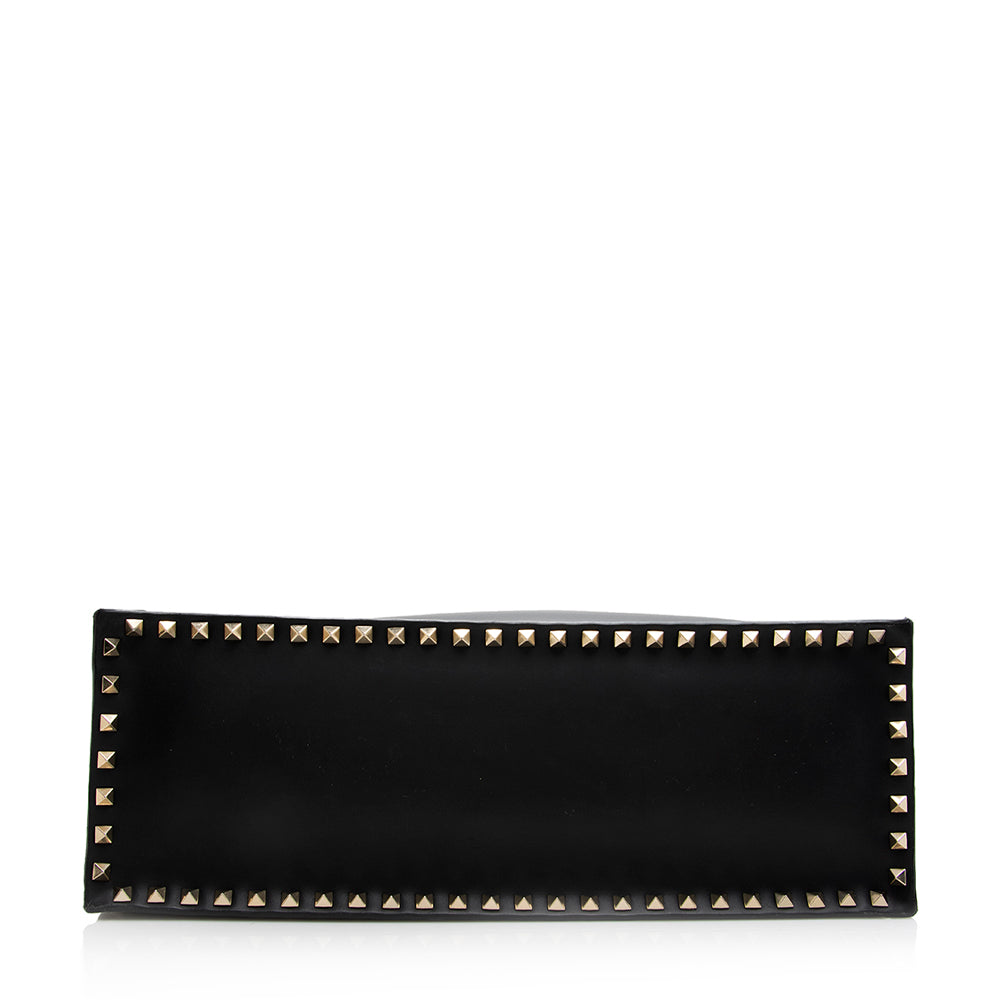 Valentino Calf Leather Rockstud VLTN Convertible Tote - FINAL SALE (SHF-20471)