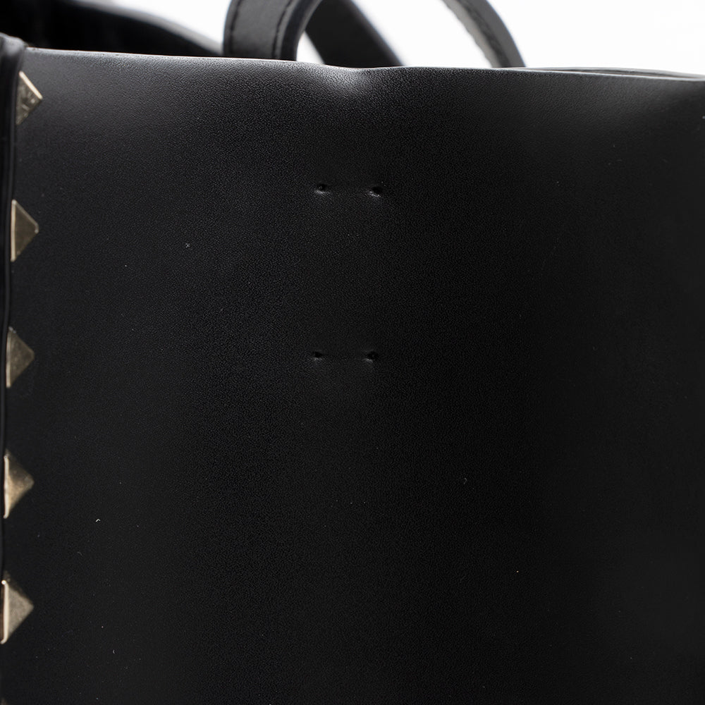 Valentino Calf Leather Rockstud VLTN Convertible Tote - FINAL SALE (SHF-20471)