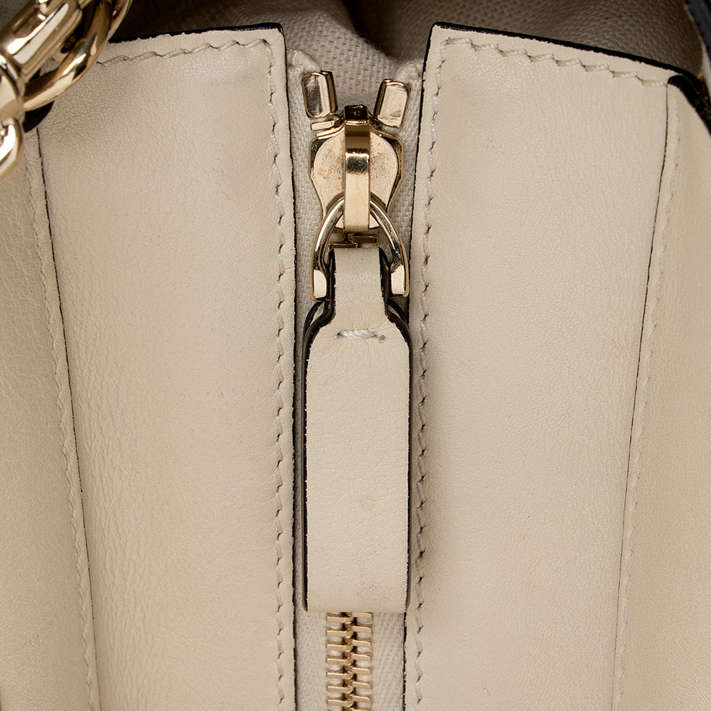 Valentino Calfskin Rockstud Double Handle Mini Tote (SHF-15923)