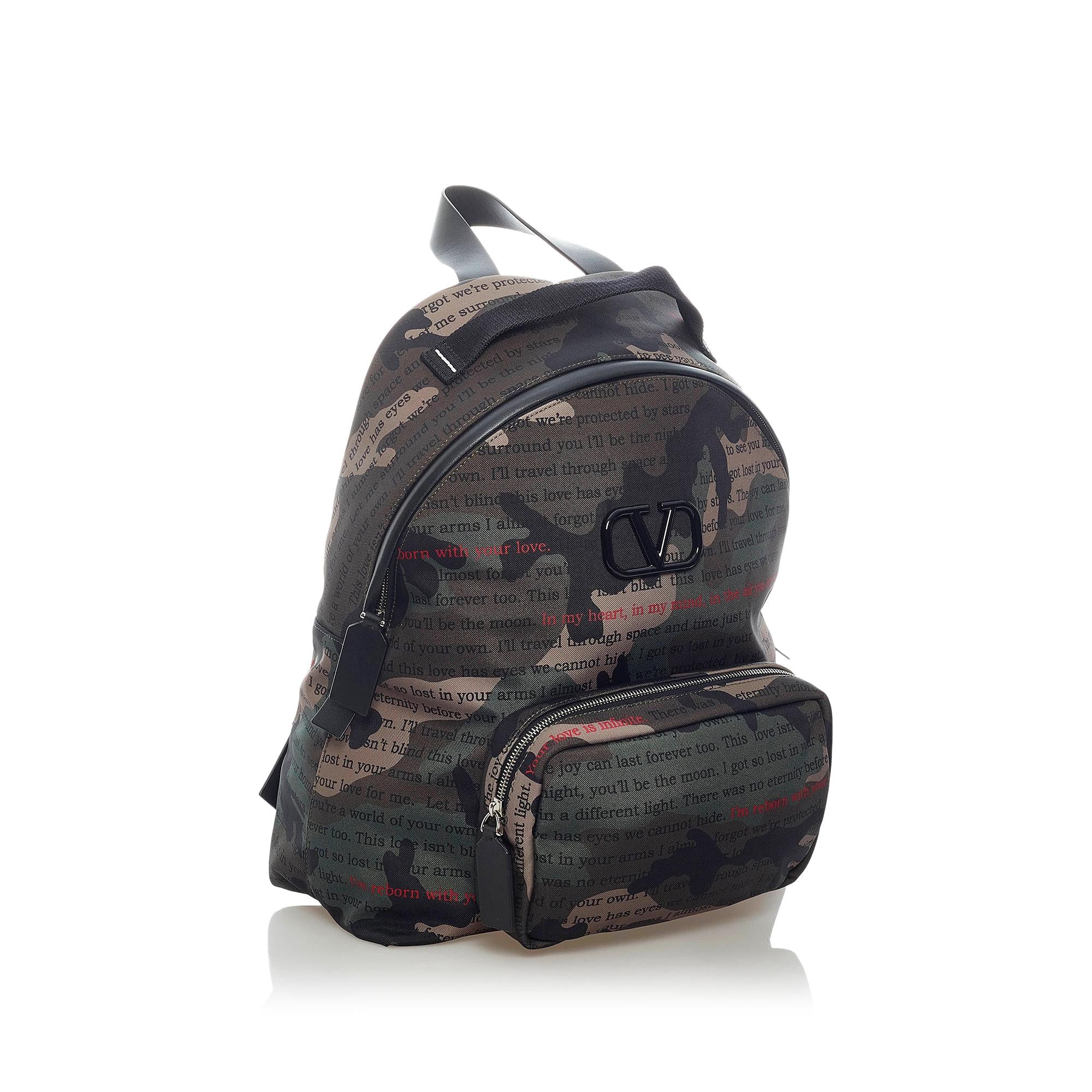 Valentino Camouflage Nylon Backpack (SHG-33373)