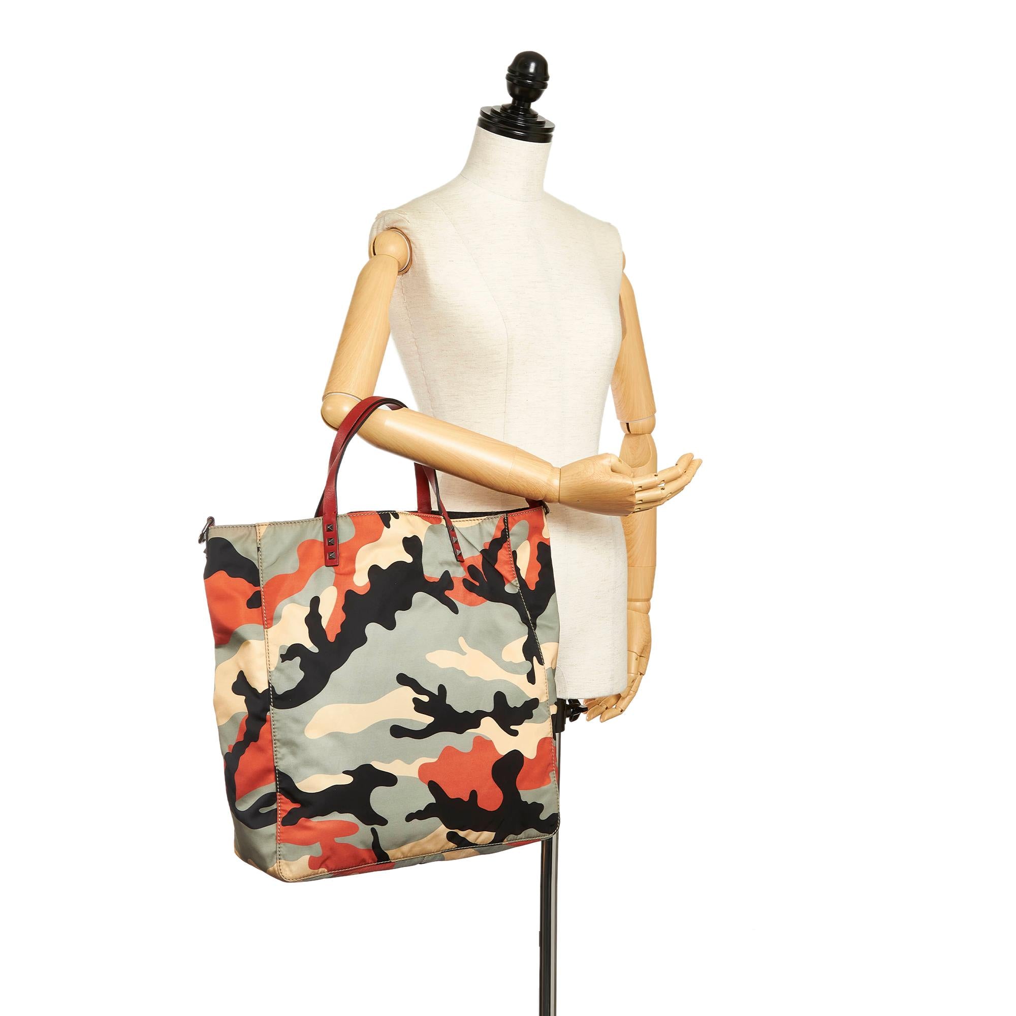 Valentino Camouflage Nylon Tote Bag (SHG-33913)