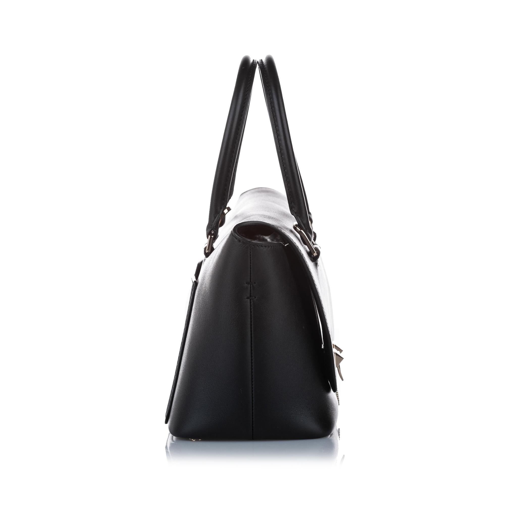 Valentino Demilune Leather Satchel (SHG-14745)