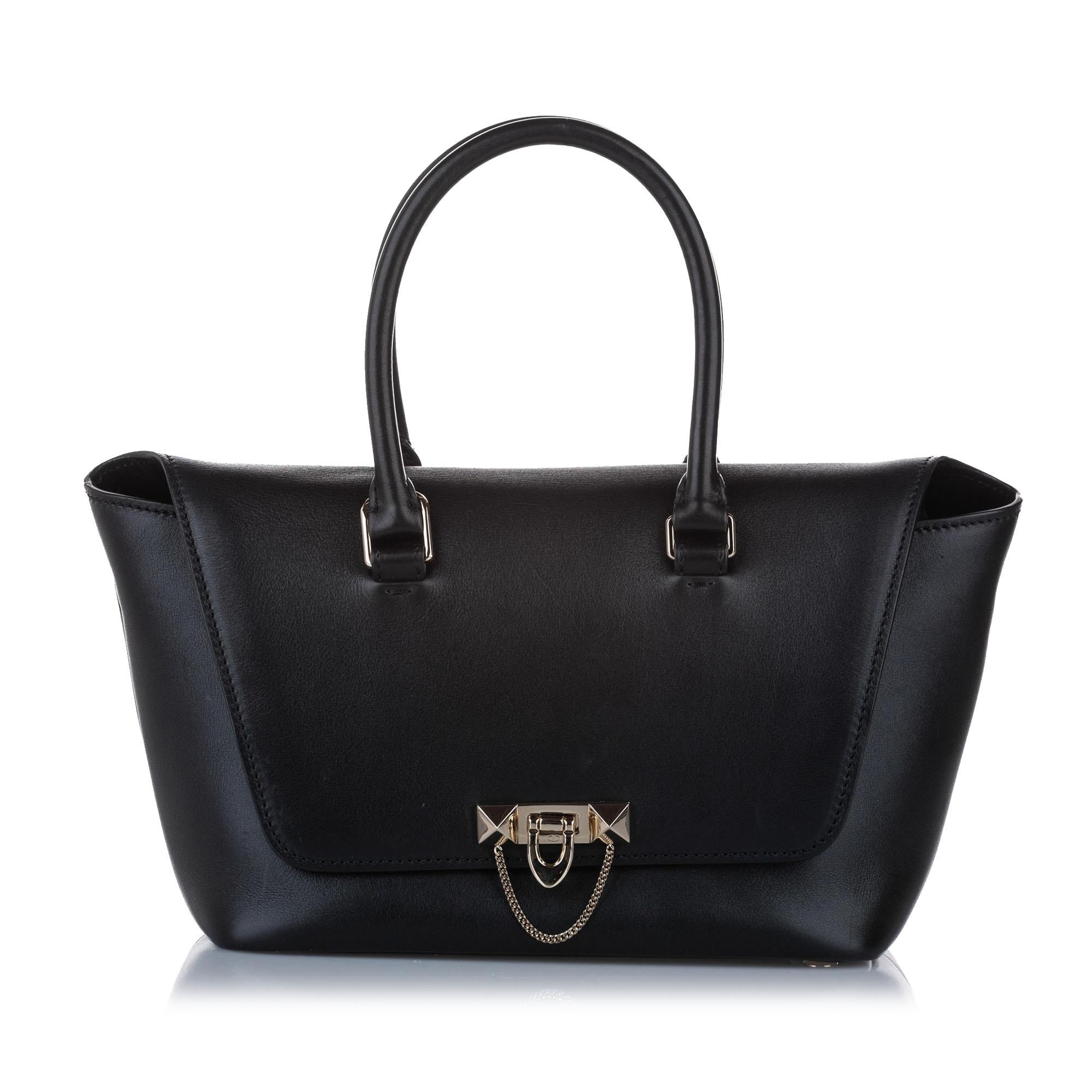 Valentino Demilune Leather Satchel (SHG-14745)