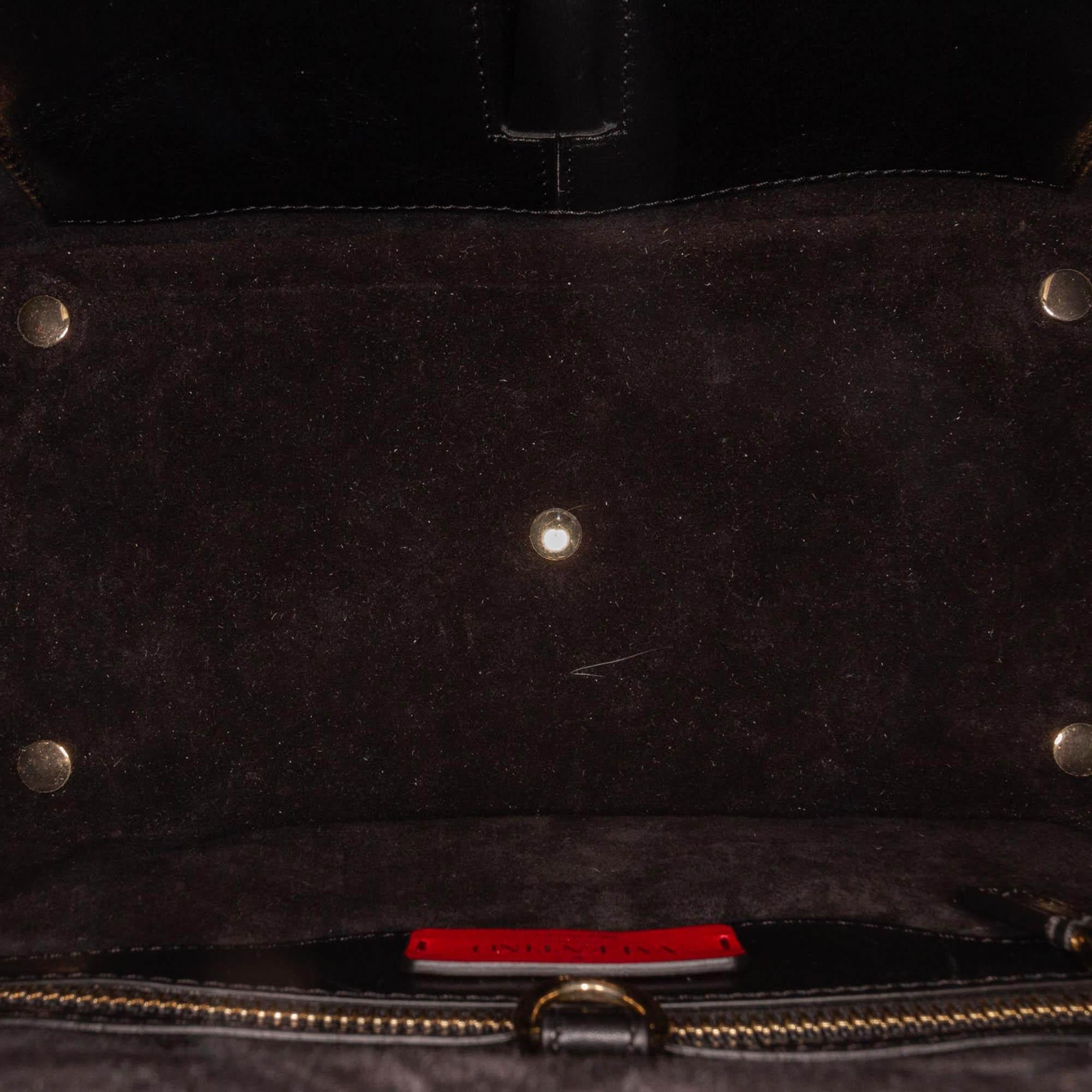 Valentino Demilune Leather Satchel (SHG-14745)