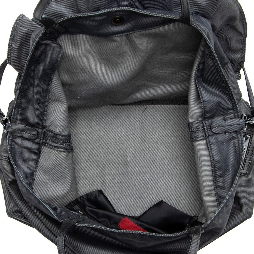 Valentino Denim Petale Rose XL Tote (SHF-18433)