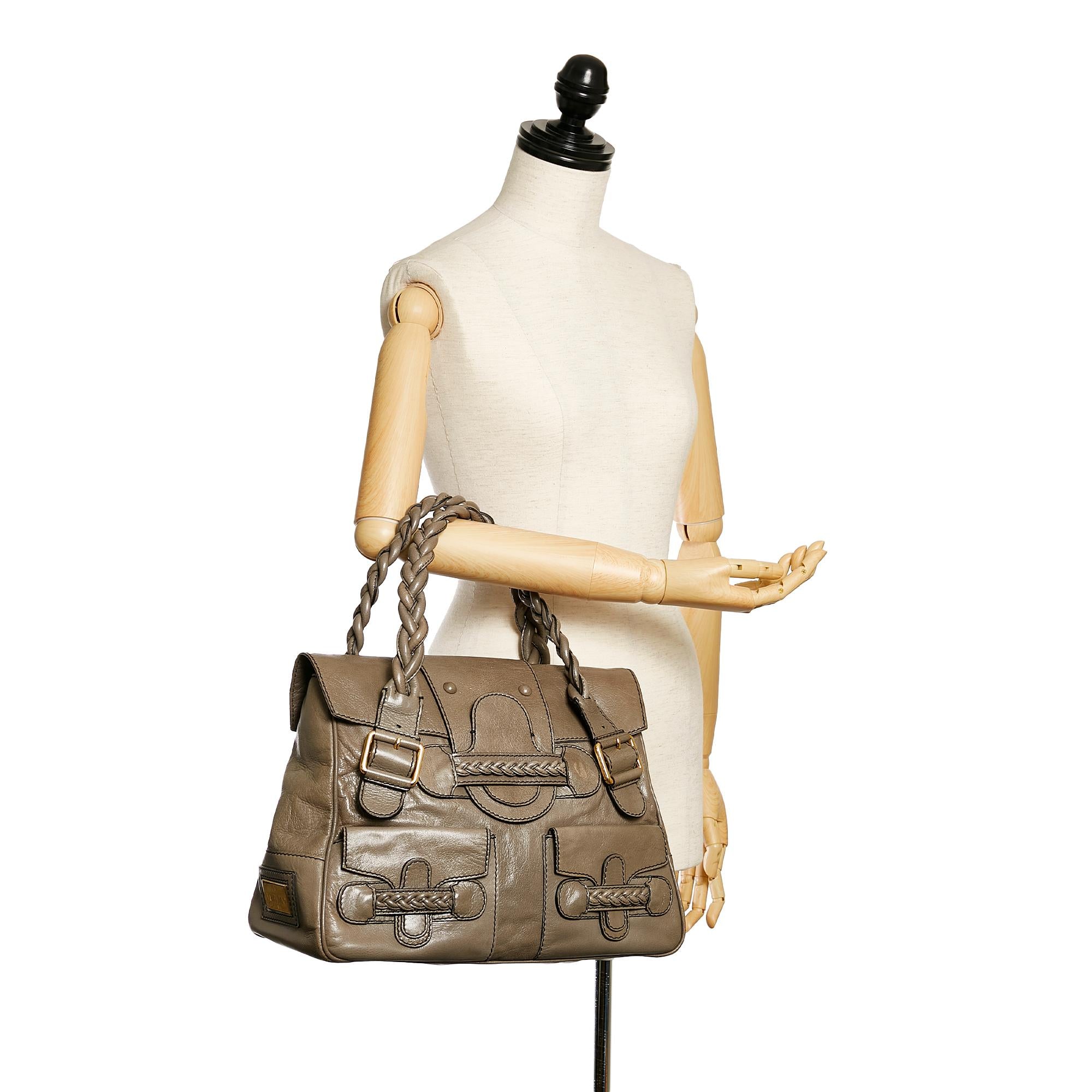 Valentino Histoire Leather Handbag (SHG-28944)