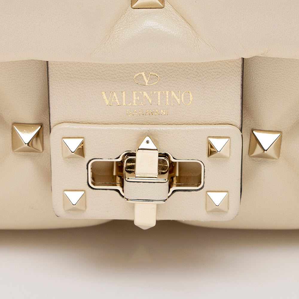 Valentino Lambskin Candystud Spike Wristlet (SHF-17342)