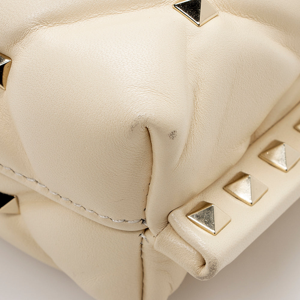 Valentino Lambskin Candystud Spike Wristlet (SHF-17342)