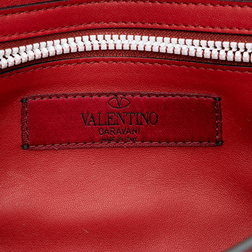 Valentino Lambskin Rockstud Spike Crossbody Clutch (SHF-16281)