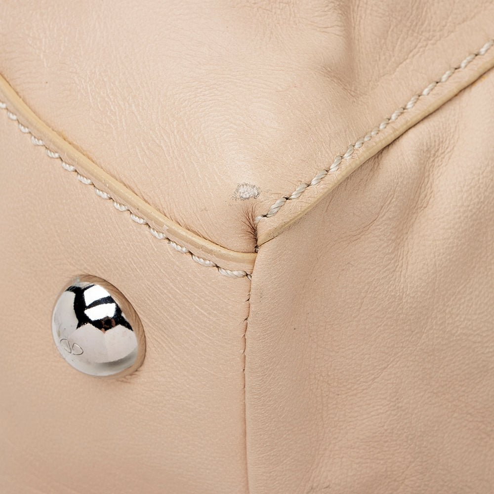 Valentino Leather Petale Rose Frame Satchel (SHF-18479)