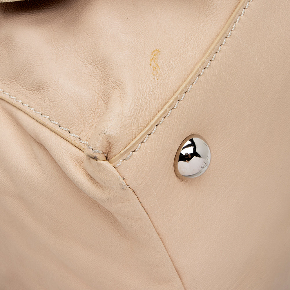 Valentino Leather Petale Rose Frame Satchel (SHF-18479)