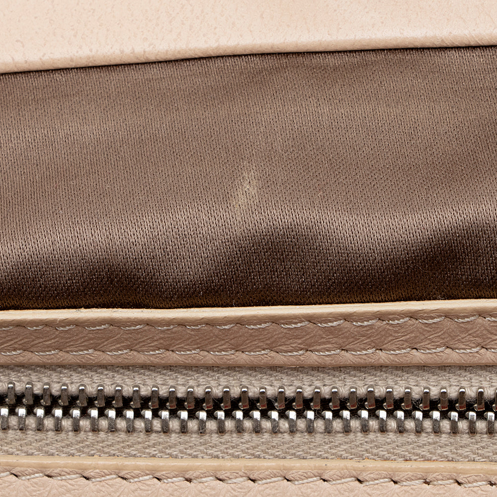 Valentino Leather Petale Rose Frame Satchel (SHF-18479)