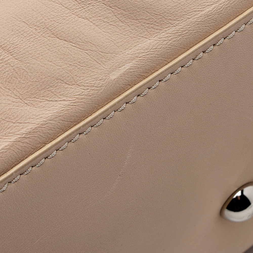 Valentino Leather Petale Rose Frame Satchel (SHF-18479)