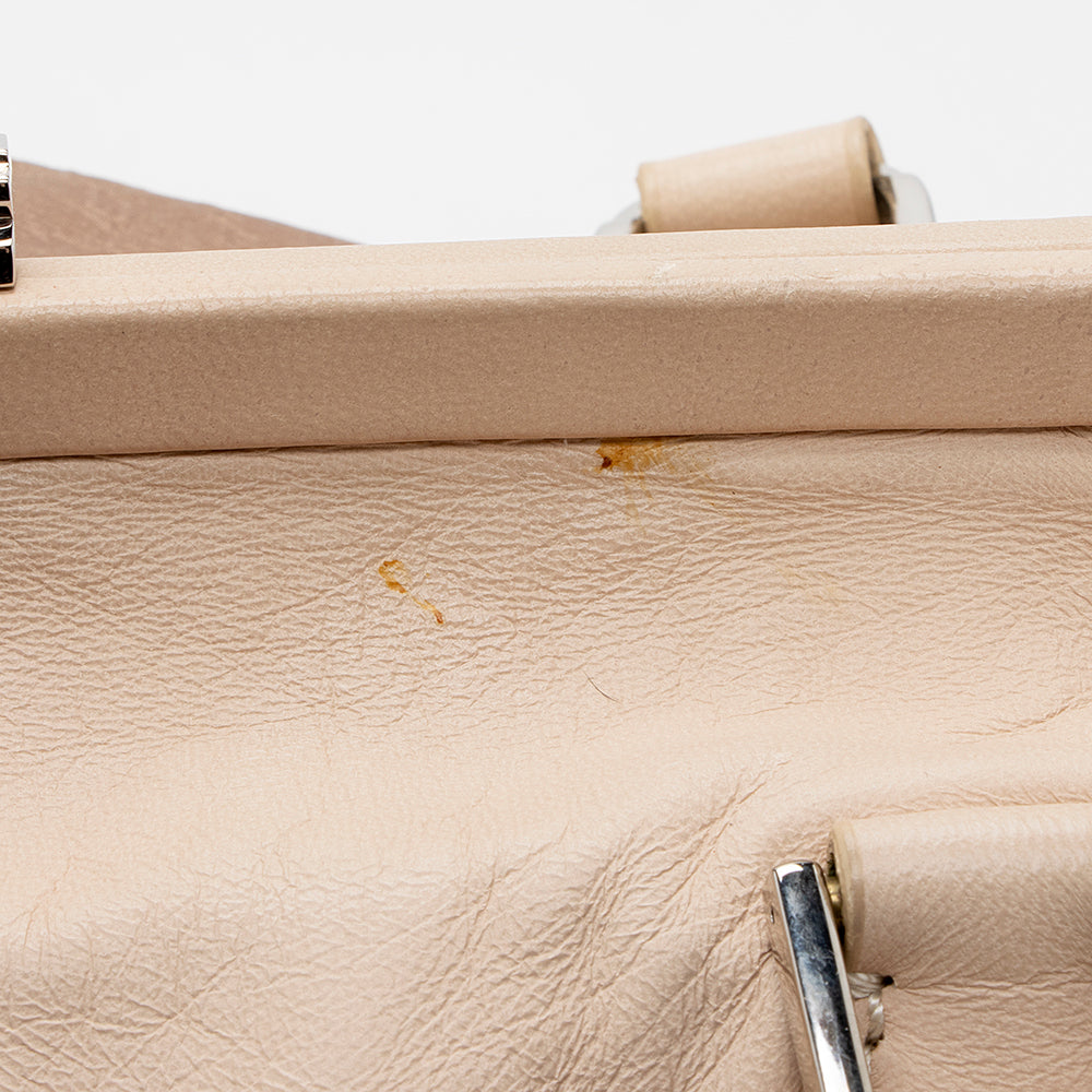 Valentino Leather Petale Rose Frame Satchel (SHF-18479)