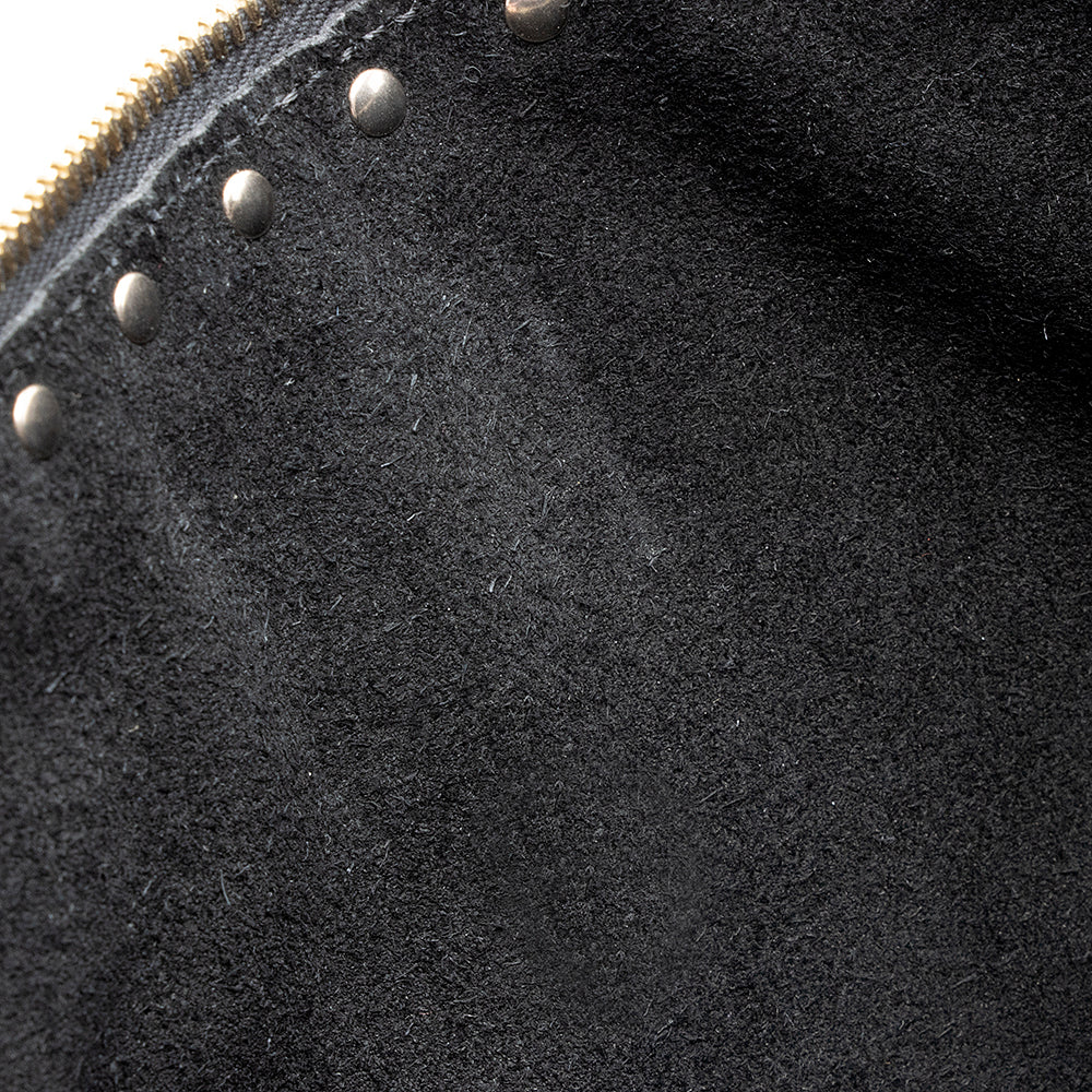 Valentino Leather Rockstud Large Flat Clutch (SHF-21847)