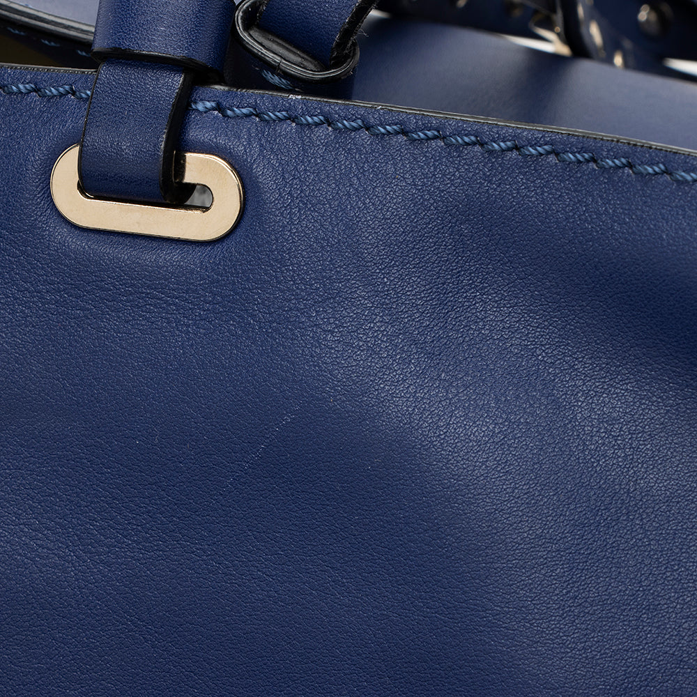 Valentino Leather Rockstud Medium Tote (SHF-14782)
