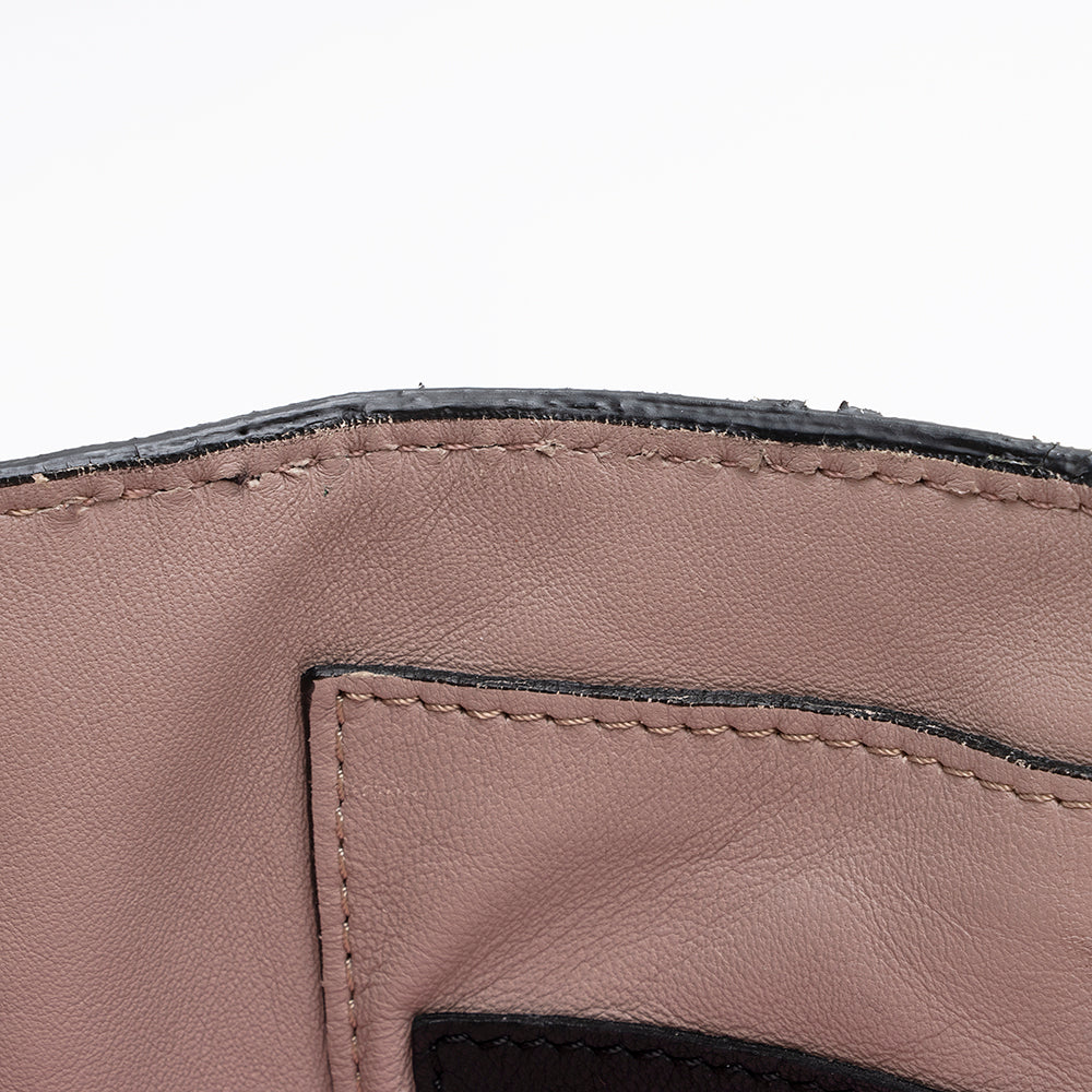 Valentino Leather Rockstud Open Medium Tote - FINAL SALE (SHF-21650)