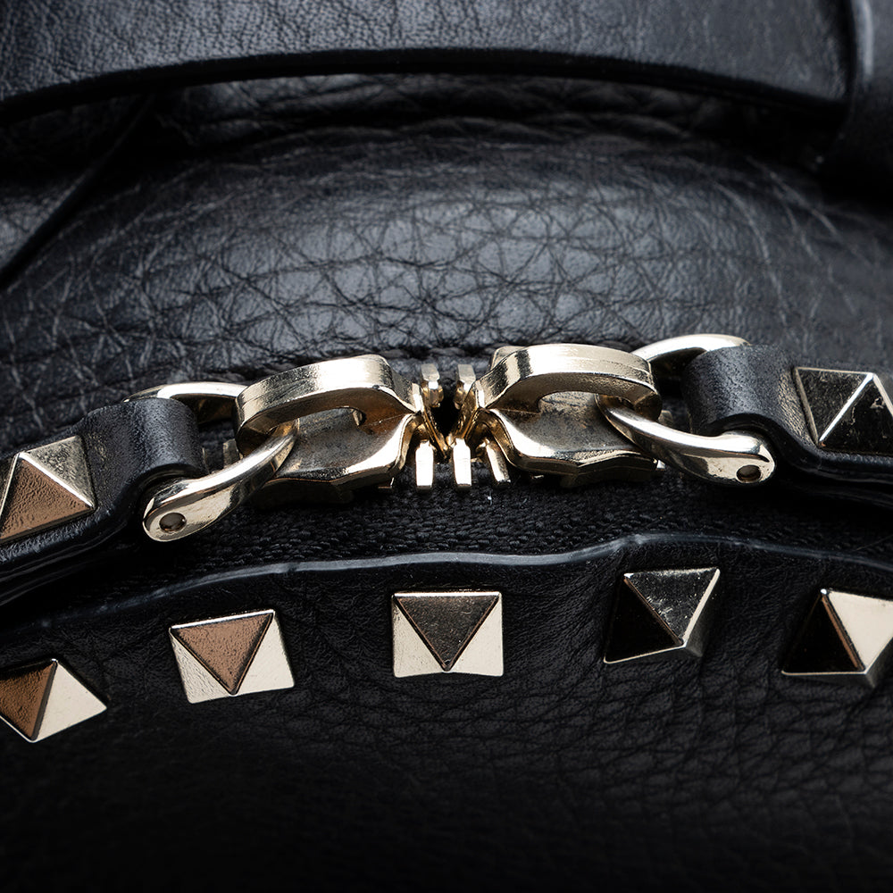 Valentino Leather Rockstud Mini Backpack (SHF-17289)
