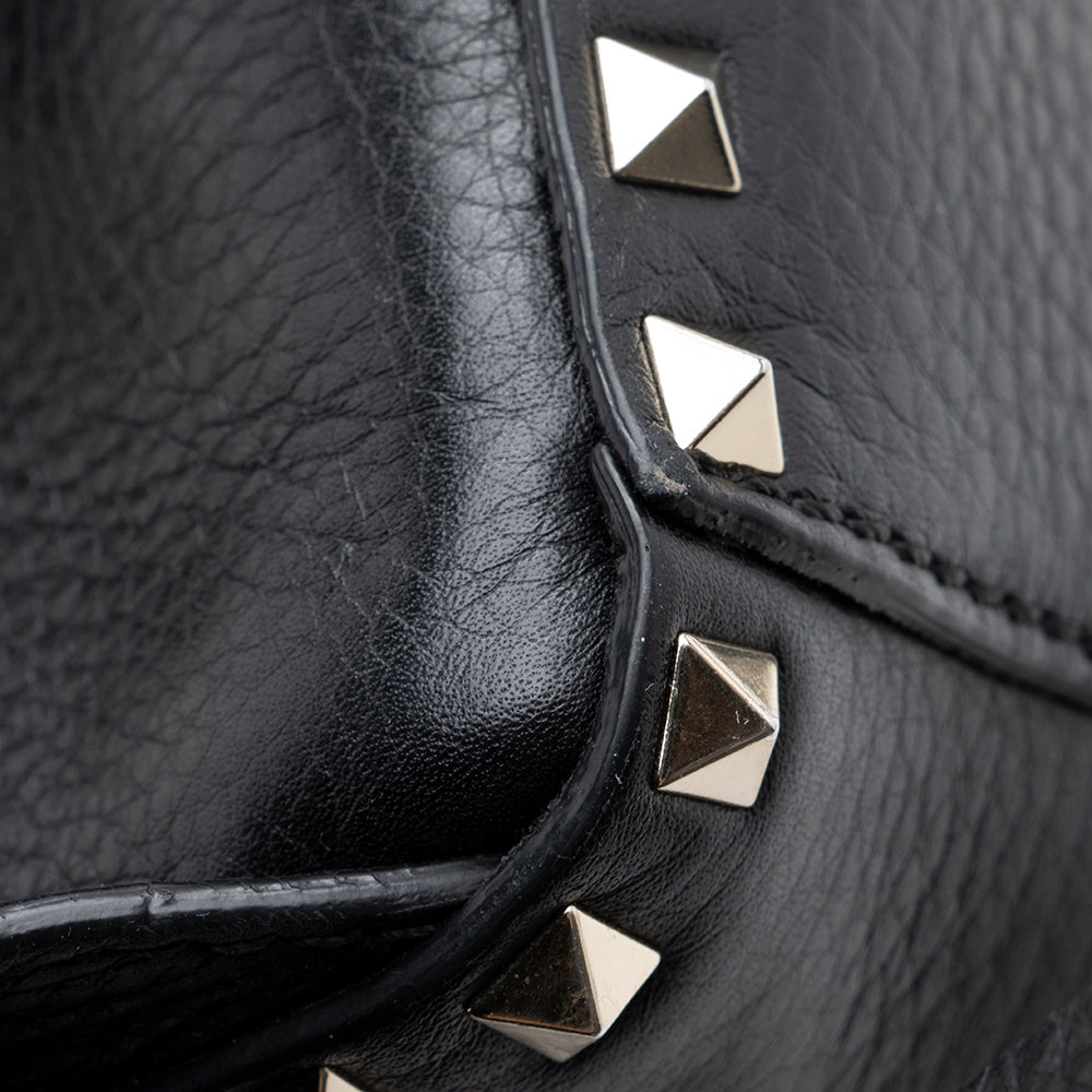 Valentino Leather Rockstud Mini Backpack (SHF-17289)